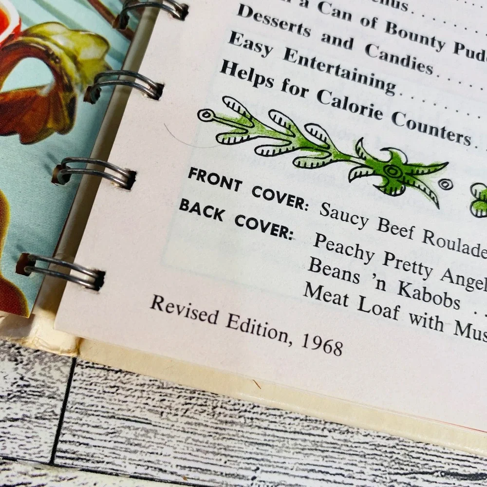 Campbell Easy Ways to Delicious Meals Cookbook 1968 Revised Ed Recipes Spiral
